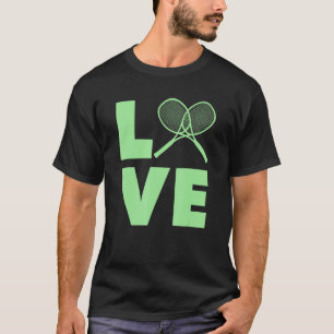 Liefde tennissers en coaches t-shirt