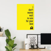 Liefde, tevergeefs wachten poster (Thuiskantoor)