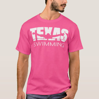 Liefde Texas Zwemmen Team Gift Tx Thuis Lone Star T-shirt