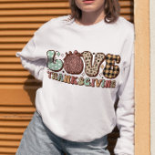 Liefde Thanksgiving Retro, Herfst Familie Thanksgi Trui