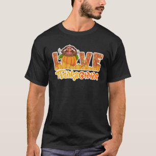 Liefde Thanksgiving Turkije Funny Thanksgiving Tur T-shirt