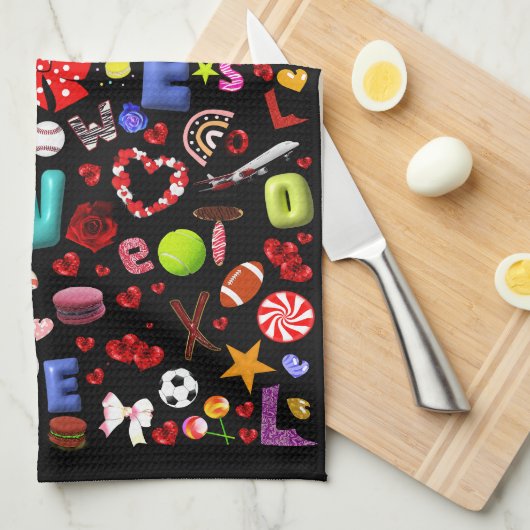 Liefde Theedoek (Quarter Fold)