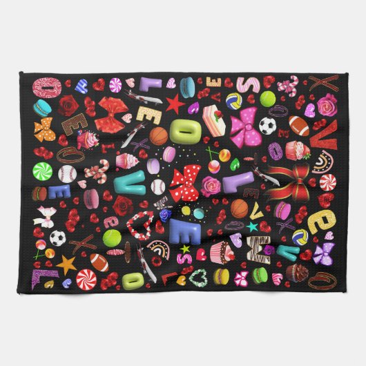 Liefde Theedoek (Horizontaal)