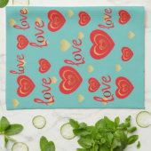 liefde theedoek (Gevouwen)