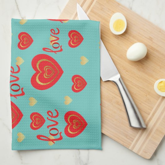 liefde theedoek (Quarter Fold)