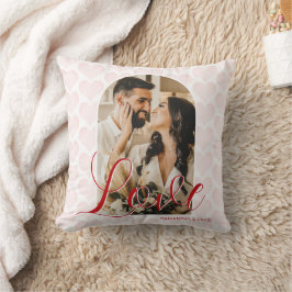 Liefde thema minimalistische Valentijnsdag foto Kussen