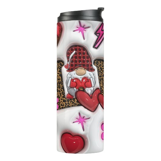 "Liefde"-thema Valentijn thermische tumbler Thermosbeker (Gedraaid links)
