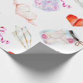 Liefde thema Valentijn waterverf Cadeaupapier (Hoek)