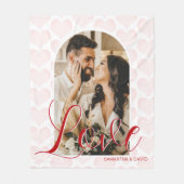 Liefde Thema Valentijnsdag Foto Fleece Deken (Voorkant)