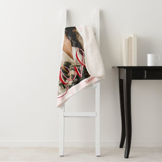 Liefde thema Valentijnsdag Foto Sherpa Blanket Sherpa Deken (In situ)