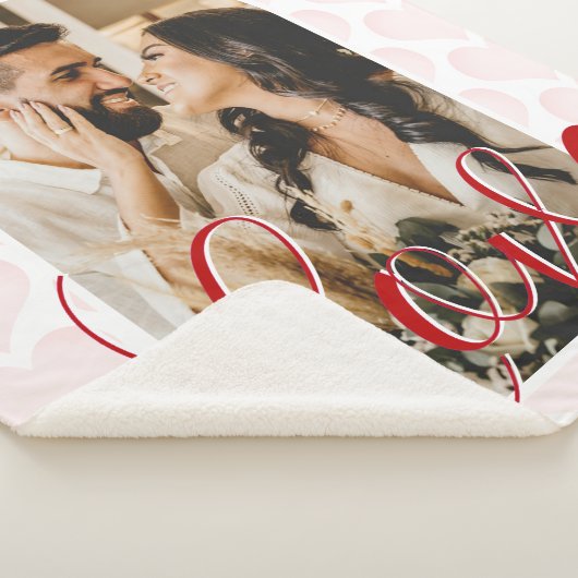 Liefde thema Valentijnsdag Foto Sherpa Blanket Sherpa Deken (3/4)