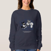 Liefde, thuis - Schnauzer Dark Sweatshirt (Vrouwen (Voorkant)