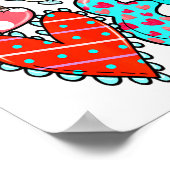 Liefde Thuis Verpleegster Leven Hart Valentijnsdag Poster (Hoek)