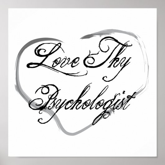 Liefde Thy Psycholoog Poster (Voorkant)