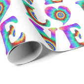 Liefde Tie Dye Inpakpapier (Rol Hoek)