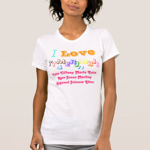 Liefde Tiff, maar Caroline de snelste T-shirt