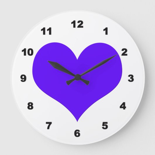 Liefde tijd Acrylwand-klok Grote Klok (Voorkant)