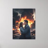 Liefde tonen paar canvas afdruk (Voorkant)