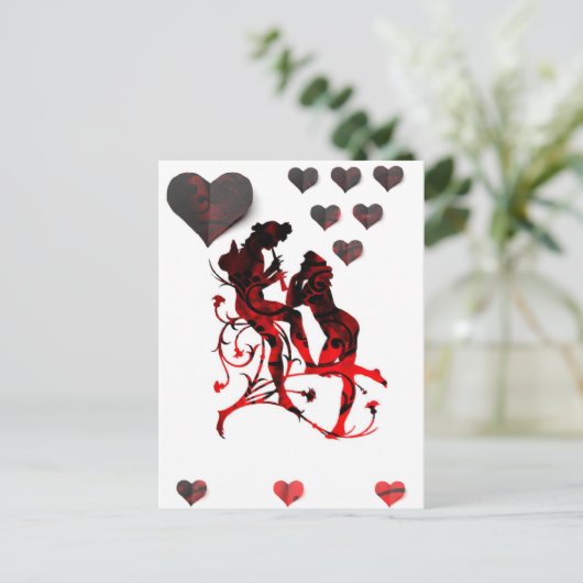 "Liefde tonijn"* Briefkaart (Staand voorkant)