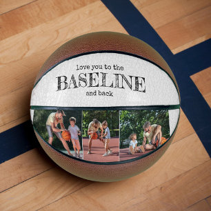 Liefde tot aan de baseline en terug - 3 foto wit basketbal