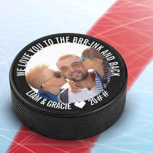 Liefde tot aan de IJshockeybaan & Terug Gepersonal Hockey Puck