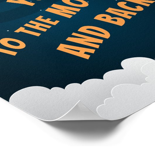 Liefde tot aan de maan en terug poster (Hoek)