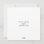 Liefde tot de Maan Astronaut Cool Gelukkige Verjaa Feestdagenkaart (Achterkant)