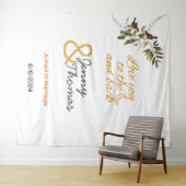 Liefde tot de Maan en terug bewerkbaar Wandkleed (In Situ (horizontaal))