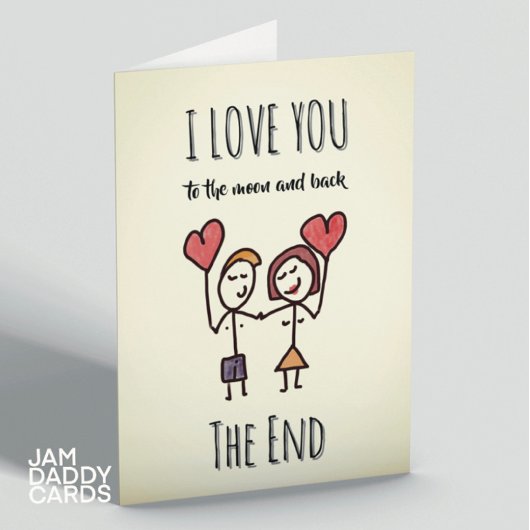 Liefde tot de maan en terug kaart