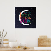 Liefde tot de Maan en terug Poster (Keuken)