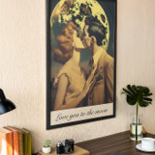 Liefde tot de maan, reisposter aanpasbaar poster