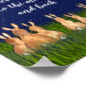 Liefde tot de Maan & Terug Konijn Nacht Ster Citaa Poster (Hoek)