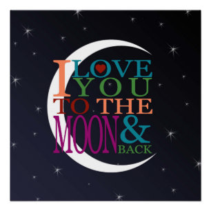 Liefde tot de Maan & Terug Perfect Poster