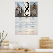 “Liefde tot in het oneindige” – aangepaste kalende Poster (Keuken)