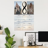 “Liefde tot in het oneindige” – aangepaste kalende Poster (Thuiskantoor)