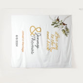 Liefde tot over de maan en terug bewerkbaar wandkleed (Voorkant (horizontaal))