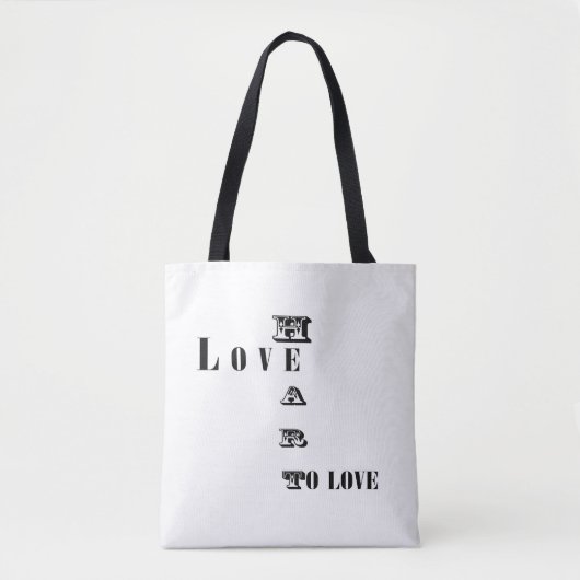 Liefde Tote Bag (Voorkant)