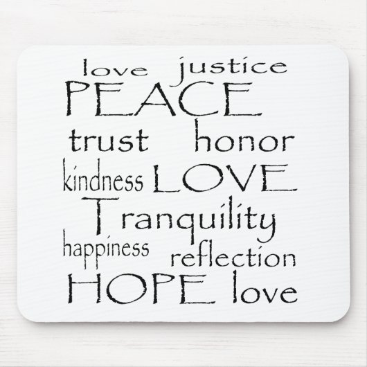 Liefde Tranquability Muismat (Voorkant)