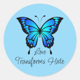 Liefde transformeert haat Sticker