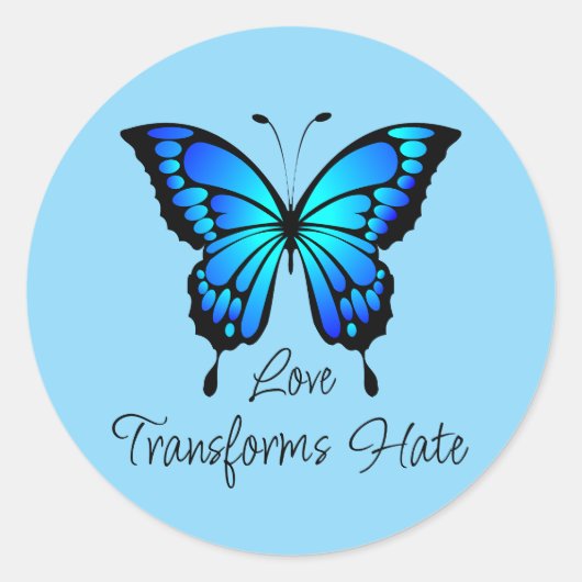 Liefde transformeert haat Sticker (Voorkant)