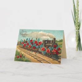 liefde trein Valentijnsdag Kaart