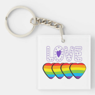 Liefde trots. LGBT+Pride. Pride love Sleutelhanger