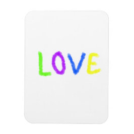 Liefde trots regenboog waterverf LGBTQ juni modern Magneet