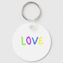 Liefde trots regenboog waterverf LGBTQ juni modern Sleutelhanger