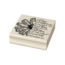 Liefde & Trouw Typografie Aangepaste Bijbeltekst Rubberstempel