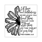 Liefde & Trouw Typografie Custom Bijbel Verse Rubberstempel (Afrduk)