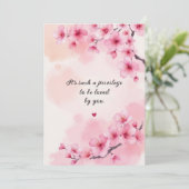 Liefde Trouwen Jubileum Wensen Kaart (Staand voorkant)