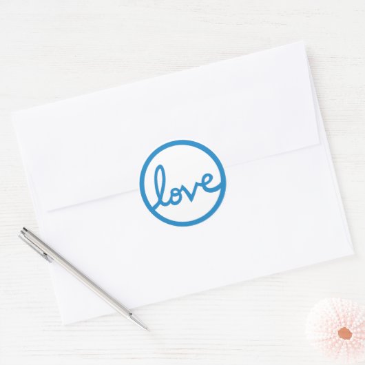 Liefde trouwenvelopzegels en stickers (Envelop)