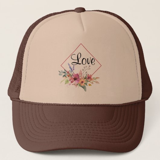 Liefde Trucker Hoed Pet (Voorkant)
