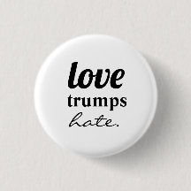 Liefde trumps haat Button